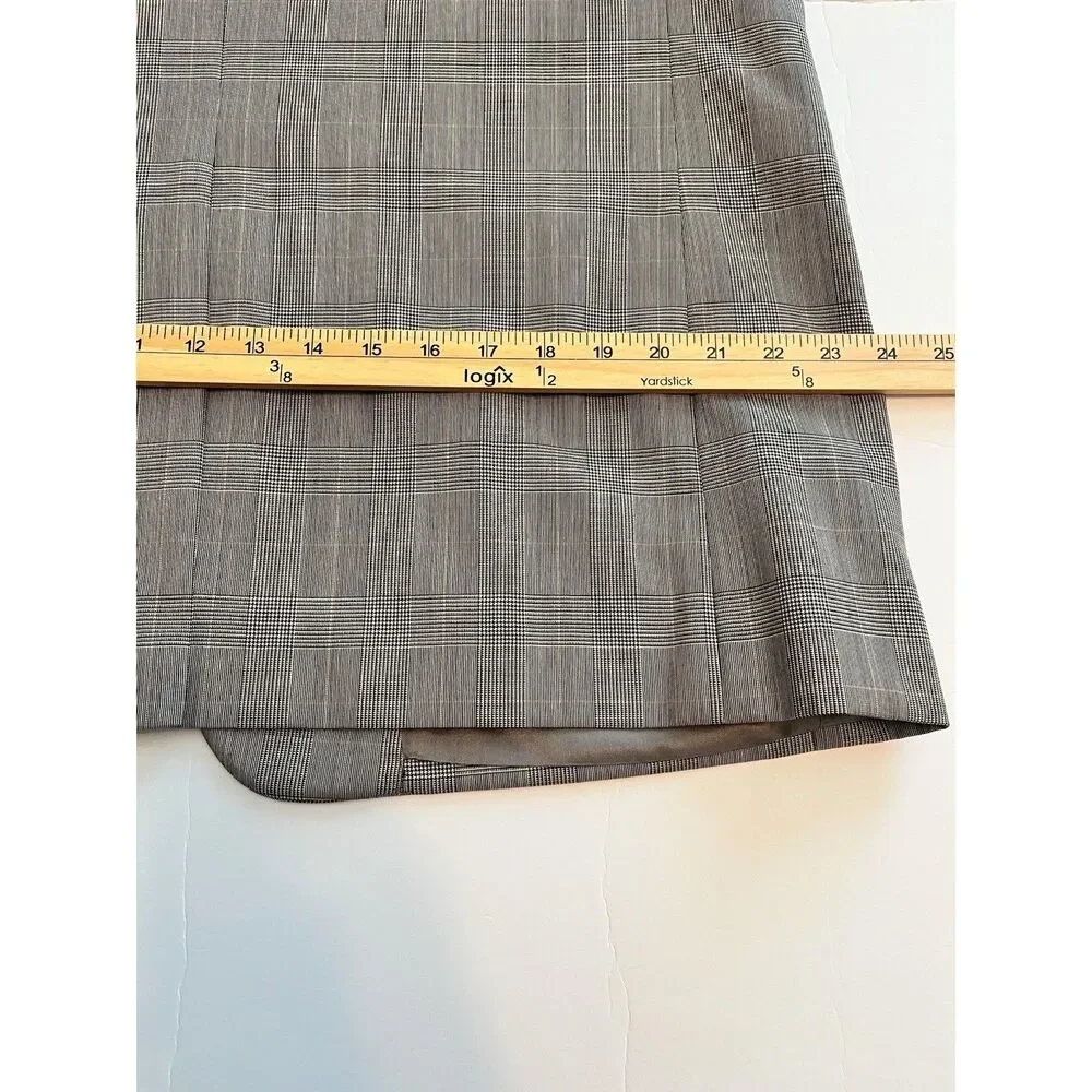 Jos. A Bank Men’s 46L Wool Grey Glen Plaid Blazer Jacket Coat